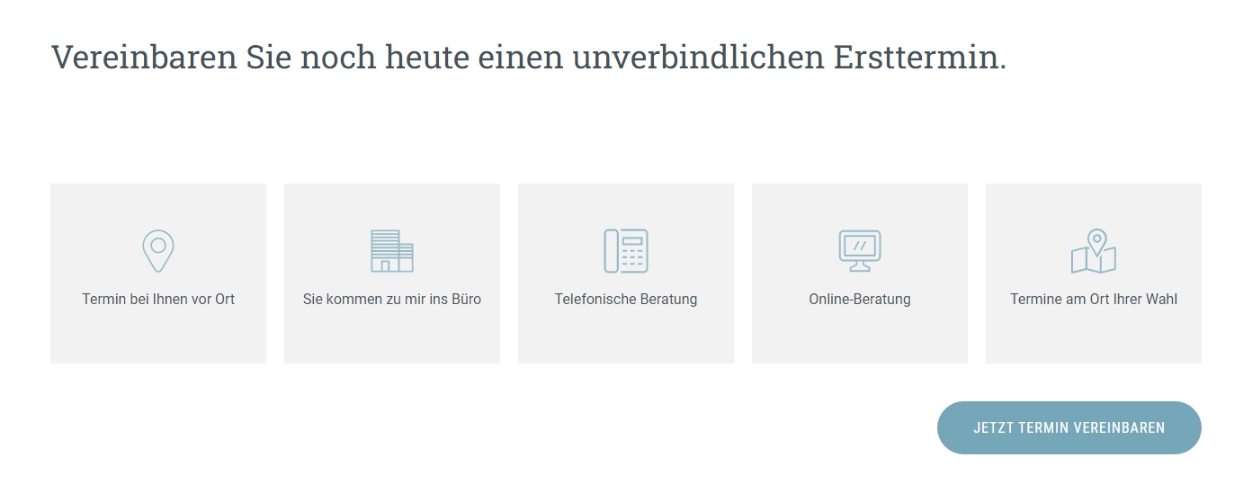 Ansicht im Frontend