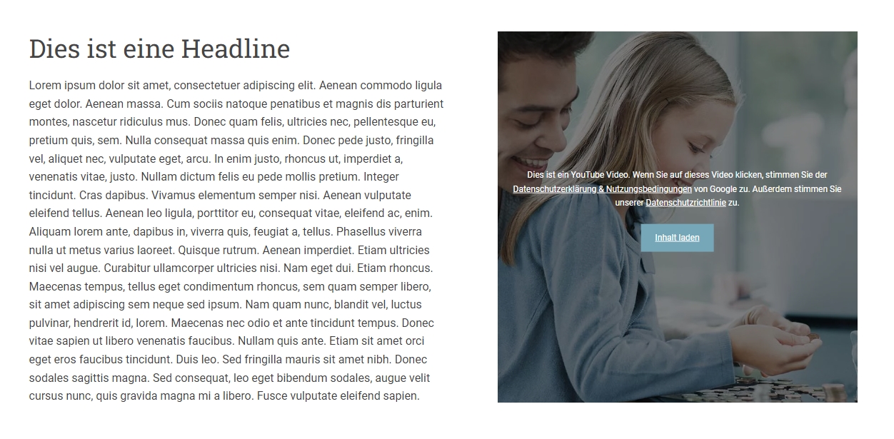 Ausgabe Frontend - Kombination